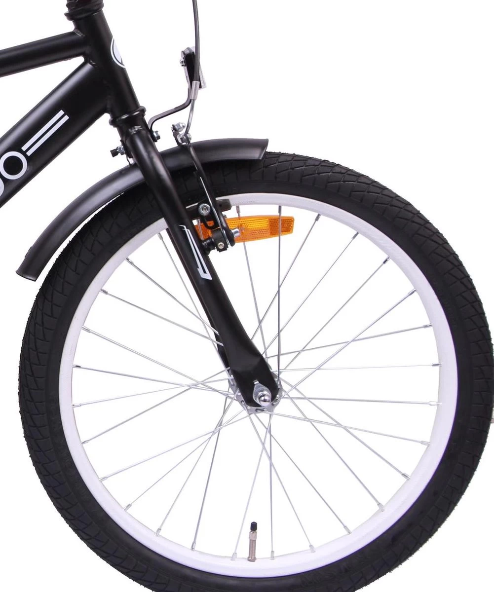 AMIGO BMX Fun- Kinderfiets 20 Inch - Jongens - Zwart 6 AMIGO BMX Fun- Kinderfiets 20 Inch - Jongens - Zwart - Afbeelding 4