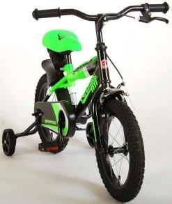 Volare Sportivo Kinderfiets - Jongens - 14 Inch - Neon Groen/Zwart - 95% Afgemonteerd -Extreem Snel Rijden 1012x1200 2