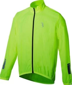 BBB Cycling BaseShield Regenjas Fiets - Wielren Fietsjack - Regenjack - Wind- En Waterdicht - Neon Geel - Maat S