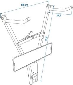 PROPLUS Pro Plus Fietsdrager - Trekhaak - Klick Fast II Met Kentekenplaathouder - Maximale Belasting 30 Kilo -Extreem Snel Rijden 1021x1200 3