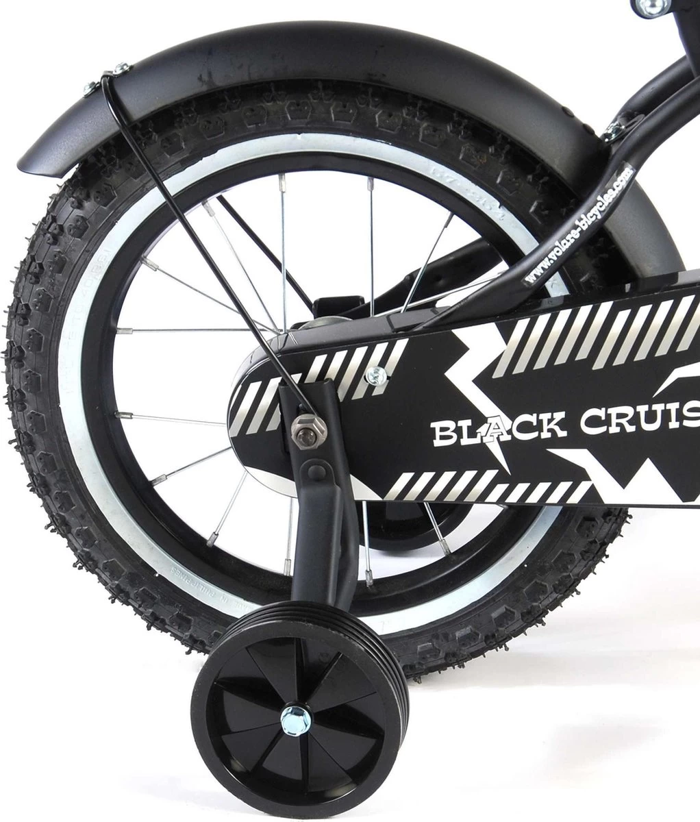 Volare Black Cruiser Kinderfiets - Jongens - 14 Inch - Zwart - 95% Afgemonteerd 15 Volare Black Cruiser Kinderfiets - Jongens - 14 Inch - Zwart - 95% Afgemonteerd - Afbeelding 13