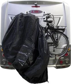 STAR Fietsdragerhoes Van DS COVERS – Outdoor – Waterdicht – Met Gevarenbordhouder – 300D Oxford – Incl. Opbergzak – Geschikt Voor 2/3 Fietsen – Beschermt De Fiets(en) Achterop De Caravan En Camper -Extreem Snel Rijden 1025x1200 1