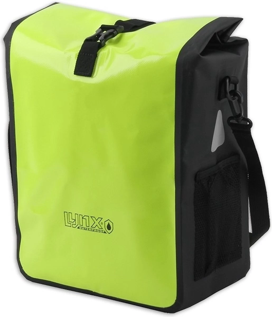 Lynx Waterdichte Fietstas Tarpaulin 21L - Geel 6 Lynx Waterdichte Fietstas Tarpaulin 21L - Geel - Afbeelding 4