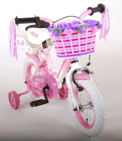 Volare Rose Kinderfiets - 12 Inch - Meisjes - Roze/wit - 95% Afgemonteerd -Extreem Snel Rijden 1037x1200 1