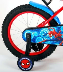 Marvel Spider-Man Kinderfiets - Jongens - 16 Inch - Blauw/Rood -Extreem Snel Rijden 1049x1200 1