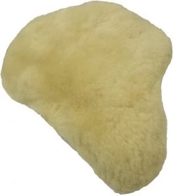Zadelhoes Schapenvacht Beige - Zadeldek - Beschermhoes Zadel - Schapenhoes Zadel -Extreem Snel Rijden 1059x1200