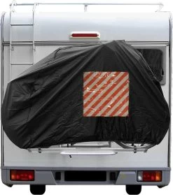 ProPlus Fietsbeschermhoes Voor 2 Fietsen Met Zichttas Voor Waarschuwingsbord Voor Caravans En Campers