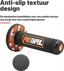 Handvatten ProTaper - Zwart/Rood - Scooter & Motor Accessoires - Universeel - Piaggio & Vespa & Motor Handvaten -Extreem Snel Rijden 1069x1200 3
