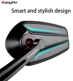 EasyDo Fietsspiegel Ebike Incl Grote Kijkhoek - Achteruitkijkspiegel - Links - 360º Verstelbaar - Multifunctioneel - Incl Inbussleutel -Extreem Snel Rijden 1075x1200 1