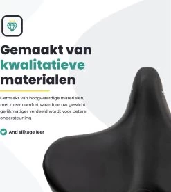 Voltano City XXXL Fietszadel – Unisex Extra Breed Fietszadel – Tegen Zadelpijn – 100% Waterdicht – Incl. Gratis Zadelstrop - Zwart 21 Voltano City XXXL Fietszadel – Unisex Extra Breed Fietszadel – Tegen Zadelpijn – 100% Waterdicht – Incl. Gratis Zadelstrop - Zwart -Extreem Snel Rijden 1075x1200 3