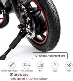 Windgoo B3 Mini-scooter - Opvouwbare Fiets - Zwart -Extreem Snel Rijden 1080x1200