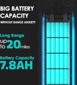 Suotu Elektrische Step - Series (Rytigo 6) - 8.5" Wielen - 25km/u Speed - 25 Bereik - Instelbaar Snelheid Via APP - Zwart -Extreem Snel Rijden 1086x1200 4