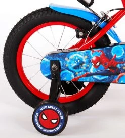 Spider-Man Kinderfiets - Jongens - 14 Inch - Rood/Blauw - Twee Handremmen -Extreem Snel Rijden 1087x1200