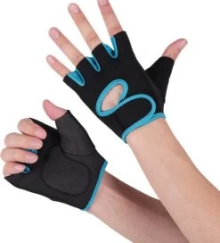 Fitnesshandschoenen - Sporthandschoenen - Zwart/Blauw - Maat M 11 Fitnesshandschoenen - Sporthandschoenen - Zwart/Blauw - Maat M -Extreem Snel Rijden 1090x1200 5