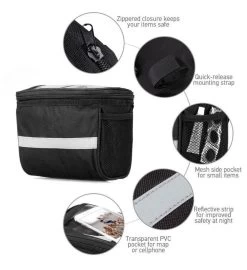 Fietstas Stuur Stuurtas Voor Fiets Met Smartphone- Of Kaarthouder - Zwart -Extreem Snel Rijden 1099x1200 7