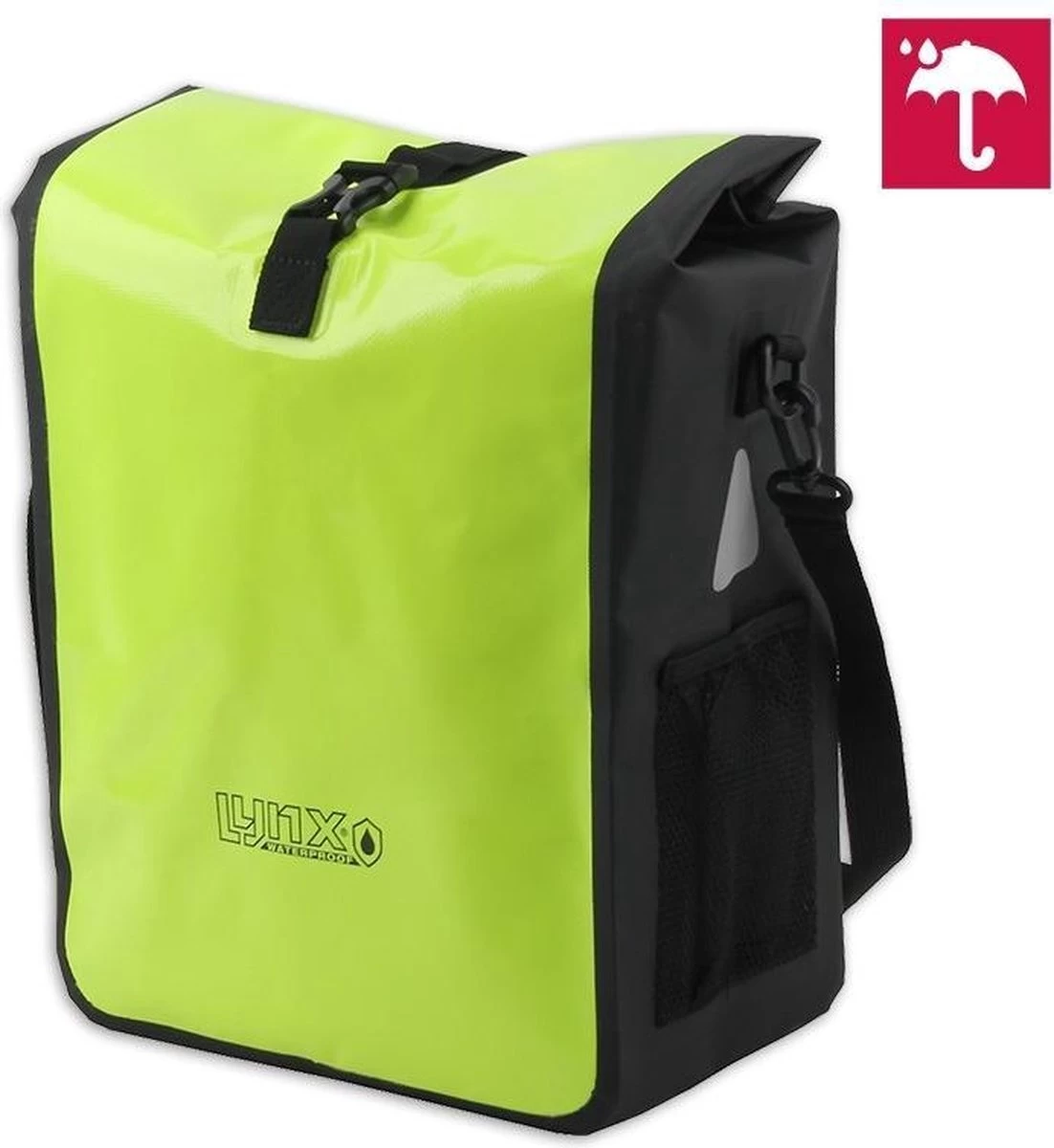 Lynx Waterdichte Fietstas Tarpaulin 21L - Geel 5 Lynx Waterdichte Fietstas Tarpaulin 21L - Geel - Afbeelding 3