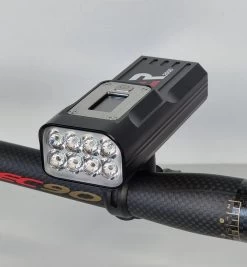 ER-2000 - Fietslicht - Fietsverlichting LED & USB Oplaadbaar - Powerbank 10.000 MAh - Fietslamp Racefiets & MTB - 2.000 Lumen