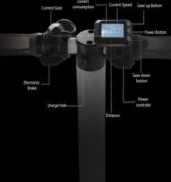 * SUPERDEAL * Techno LITE - Elektrische Step - Super Lichtgewicht - 23 Km/u - 3 Rijstanden - Opvouwbaar - Met LED Verlichting Voor & Achter - Wit -Extreem Snel Rijden 1125x1200 3