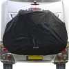 STAR Fietsdragerhoes Van DS COVERS – Outdoor – Waterdicht – Met Gevarenbordhouder – 300D Oxford – Incl. Opbergzak – Geschikt Voor 2/3 Fietsen – Beschermt De Fiets(en) Achterop De Caravan En Camper -Extreem Snel Rijden 1126x1200 10
