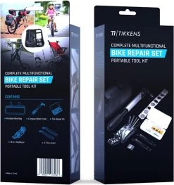 TIKKENS® Fietsbanden Reparatieset - Lekke Fietsband Reparatie Set - Racefiets / Mountainbike / Alle Andere Fietstypes / Complete Set In Etui - Onderhoud -Extreem Snel Rijden 1127x1200 1