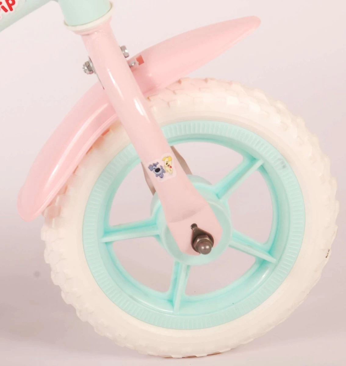 Volare Woezel & Pip Kinderfiets - Meisjes - 10 Inch - Mint Blauw/Roze - Doortrapper 7 Volare Woezel & Pip Kinderfiets - Meisjes - 10 Inch - Mint Blauw/Roze - Doortrapper - Afbeelding 5