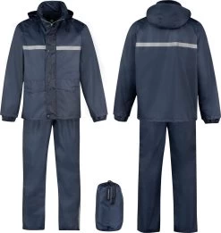 BJØRNSON Dusch Regenpak Dames & Heren - Waterdicht - Maat XL - Donkerblauw