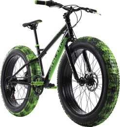 Ks Cycling Fiets Mountainbike MTB 24" Fat Bike SNW2458 Zwart-groen - 38 Cm 14 Ks Cycling Fiets Mountainbike MTB 24" Fat Bike SNW2458 Zwart-groen - 38 Cm -Extreem Snel Rijden 1140x1200