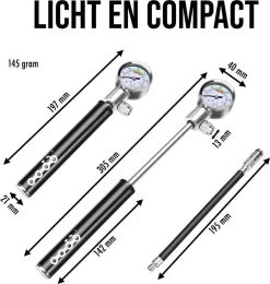 LHP Fietspomp Mini - Analoog Drukmeter - Inclusief Naaldventiel En Fietsbandreparatieset -Extreem Snel Rijden 1140x1200 7
