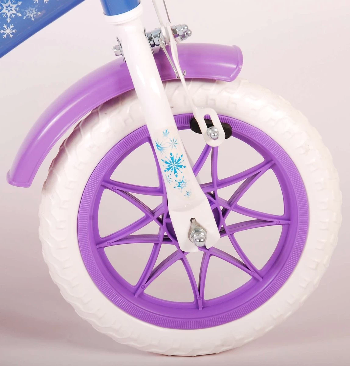 Volare Disney Frozen Kinderfiets - Meiden - 12 Inch - Blauw Paars - Doortrapsysteem 12 Volare Disney Frozen Kinderfiets - Meiden - 12 Inch - Blauw Paars - Doortrapsysteem - Afbeelding 10