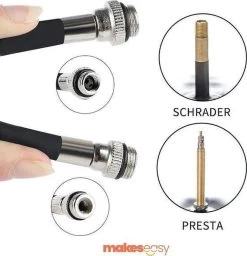 Fietspomp Racefiets | Mini Fietspomp | Met Flexible Slang | 8 Bar | Zwart -Extreem Snel Rijden 1157x1200 1