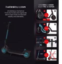 Suotu Elektrische Step M5 - 10 Inch Pro - E Scooter - 25 Km/u Speed 350W -Extreem Snel Rijden 1160x1200