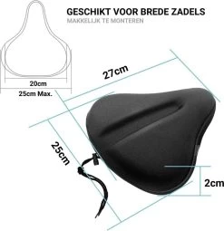 Smilegoods® Gel Zadelhoes Fiets 3D - Zadeldek - Zadelhoes Waterdicht - Zadeldek Fiets - Universeel Brede Zadels - Veiligheidsreflector Voor In Het Donker -Extreem Snel Rijden 1162x1200 1