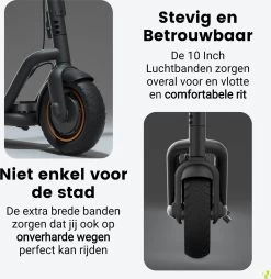 NAVEE N65 Elektrische Step Voor Volwassenen - Elektrische Scooter Met 10'' Luchtbanden - Motorvermogen E Step Van 500W Tot 1000W - Bereik Tot 65km Aan Snelheid Van 25km/u -Extreem Snel Rijden 1165x1200 1