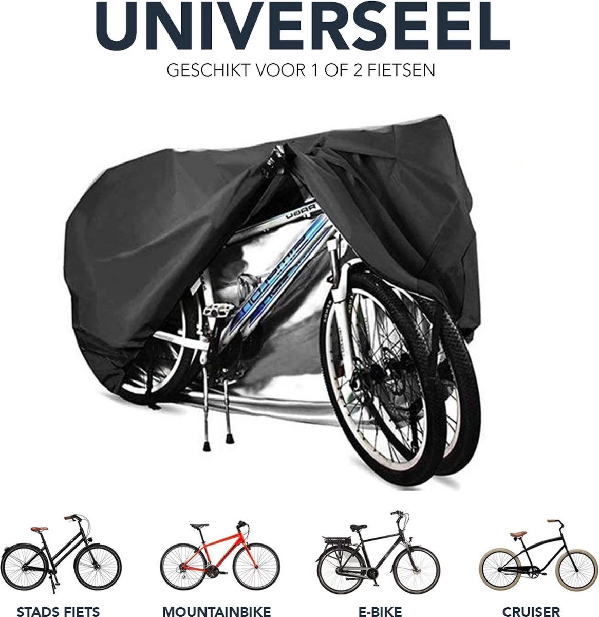 Achaté Fietshoes Universeel Voor Alle Fietsen En Scooters - Waterdicht 420D Oxford - Fiets Hoes Voor 1 Fiets - Incl. Opbergzak 7 Achaté Fietshoes Universeel Voor Alle Fietsen En Scooters - Waterdicht 420D Oxford - Fiets Hoes Voor 1 Fiets - Incl. Opbergzak - Afbeelding 5
