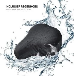 Smilegoods® Gel Zadelhoes Fiets 3D - Zadeldek - Zadelhoes Waterdicht - Zadeldek Fiets - Universeel Brede Zadels - Veiligheidsreflector Voor In Het Donker -Extreem Snel Rijden 1168x1200 2