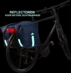 Dutch Mountains Dubbele Fietstas 46 Ltr | 100% Waterdichte Fietstas | Rolltop Sluiting | Reflectoren | Blauw -Extreem Snel Rijden 1169x1200 6