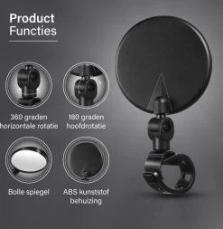 Fietsspiegel E Bike Achteruitkijkspiegel Mountainbike Accesoires - Wielrennen Motor Vespa Elektrische Fiets - Bartief® -Extreem Snel Rijden 1171x1200 4