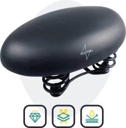 Voltano Rokzadel / Fietszadel – Rok – Zwart - Foam Vulling - Ademend En Comfortabel Materiaal -Extreem Snel Rijden 1176x1200 2