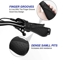 Merkloos Fietsgrepen - Antislip - Ergonomische MTB-Grepen - Twee Kanten - Lock-on-ontwerp - Voor 22,2 Mm Fietsen / Mountainbikes / Racefietshandvatten -Extreem Snel Rijden 1178x1200 1