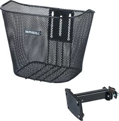 Basil Bremen Fietsmand - Voor - Staal - Inclusief Bevestigingssysteem - Zwart -Extreem Snel Rijden 1180x1200 5