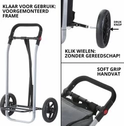 Shoppingcruiser 2 In 1 Boodschappentrolley Voor Achter De Fiets - Fietskar - Robuuste Boodschappenwagen - Allround Bagagekar -Extreem Snel Rijden 1181x1200 7