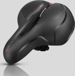 Voltano Fietszadel Met Gelpads - Zwart/Rood - Uitsparing - Zadelvering - Unisex - Incl. Gratis Zadelstrop -Extreem Snel Rijden 1182x1200 5