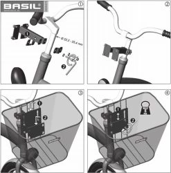 Basil Bremen Fietsmand - Voor - Staal - Inclusief Bevestigingssysteem - Zwart -Extreem Snel Rijden 1186x1200 6