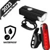 Merkloos LED Fietsverlichting Set - Fietslamp USB Oplaadbaar - Fietslampjes Voorlicht & Achterlicht - Nederlandse Handleiding - Waterdicht – Zwart -Extreem Snel Rijden 1188x1200 11