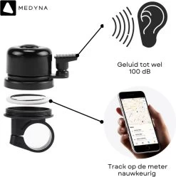 MEDYNA TrackBell - Fietsbel - AirTag Fiets - GPS Tracker Fiets - Fietsalarm - Fiets GPS - Bike Tracker - Ebike -Extreem Snel Rijden 1190x1200 4