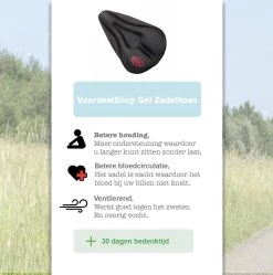 VoordeelShop Fiets Zadelhoes Met Extra Zachte Gel En Gleuf Universeel - Gel Zadelhoes Voor Racefiets/mountainbike En Normale Fietsen - Comfortabel Fietsen - Fiets Accessoires -Extreem Snel Rijden 1191x1200 11