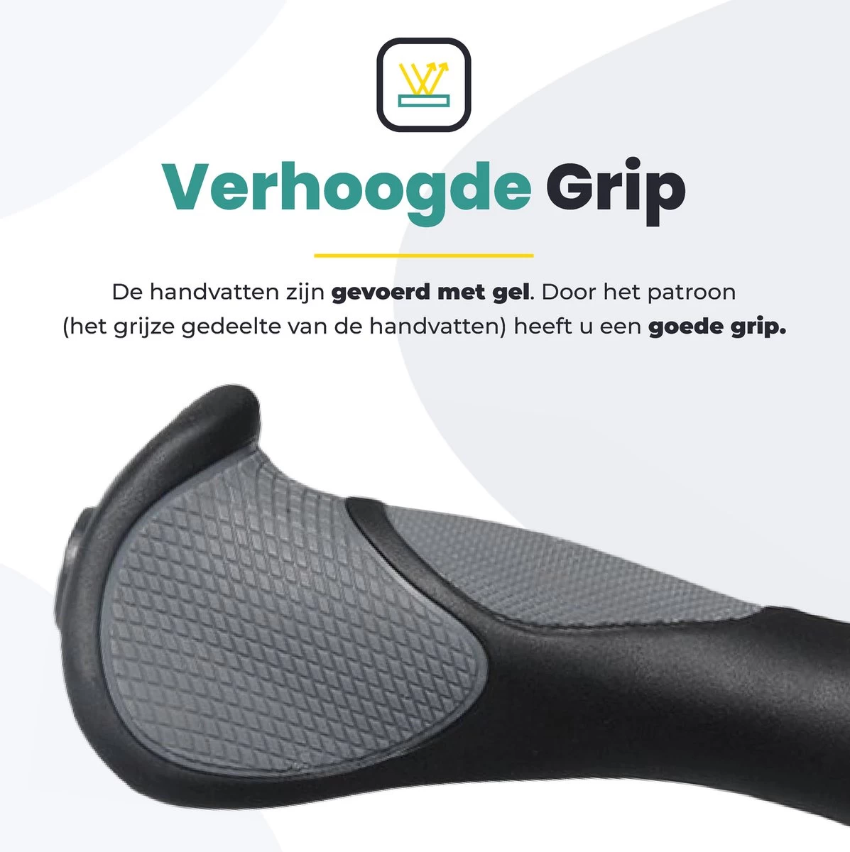 Voltano Ergonomisch Gevormde Fiets Handvatten - Handvat Eenvoudig En Stevig Vastzetten Met Imbus - Inclusief Bevestigingsmateriaal - Anti Plak Coating - Verhoogde Grip Fietshandvatten 8 Voltano Ergonomisch Gevormde Fiets Handvatten - Handvat Eenvoudig En Stevig Vastzetten Met Imbus - Inclusief Bevestigingsmateriaal - Anti Plak Coating - Verhoogde Grip Fietshandvatten - Afbeelding 6