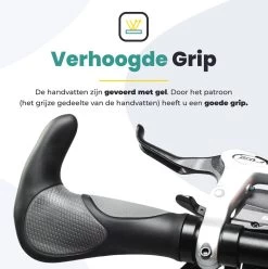Voltano Ergonomisch Gevormde Fiets Handvatten Met Bar Ends - Handvat Eenvoudig Vastzetten Met Imbus - Incl. Bevestigingsmateriaal - Anti Plak Coating - Fietshandvatten Met Verhoogde Grip -Extreem Snel Rijden 1197x1200 10