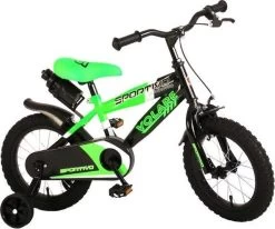 Volare Sportivo Kinderfiets - Jongens - 14 Inch - Neon Groen/Zwart - 95% Afgemonteerd -Extreem Snel Rijden 1200x1001