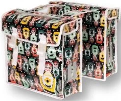 Basil Babouska Dubbele Fietstas - Zwart - 25 Liter